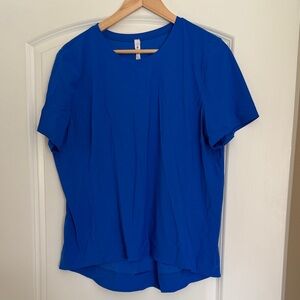 lululemon athletica Vibrant Blue Short Sleeve Tee